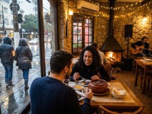 jantar no inverno